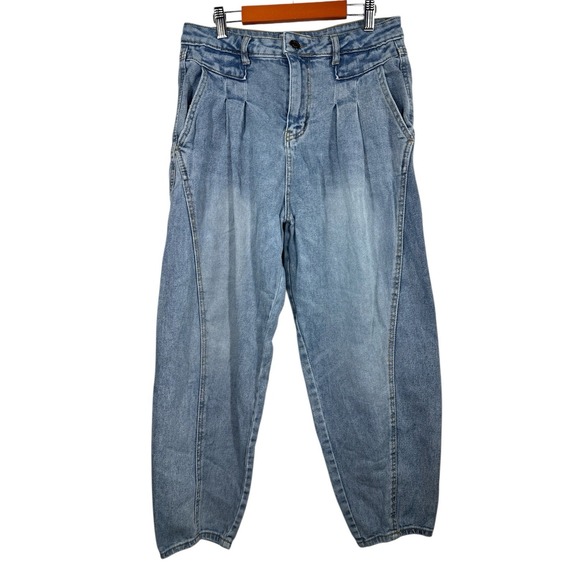SO Denim - SO Women's Super High Rise‎ Balloon Leg Blue Denim Jeans Size 11/30W